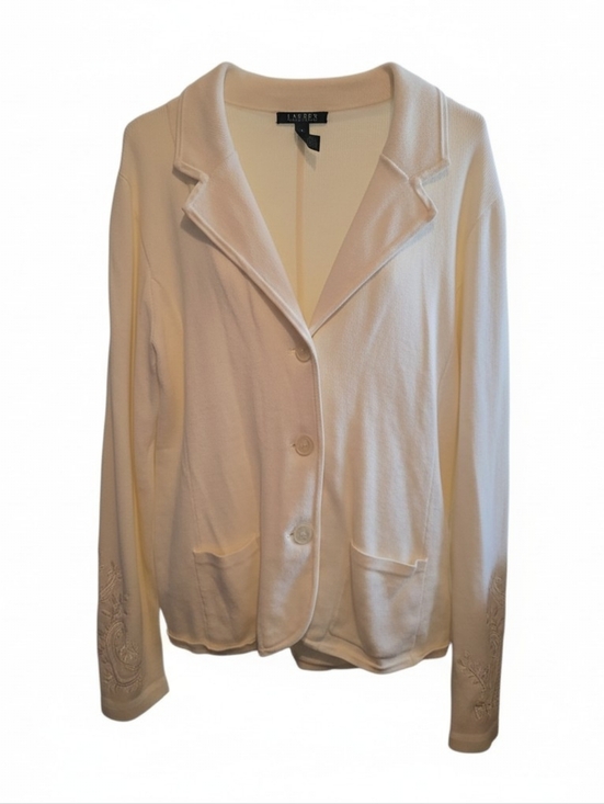 Lauren Ralph Lauren Jackets & Blazers - Lauren Ralph Lauren Cream Sweater